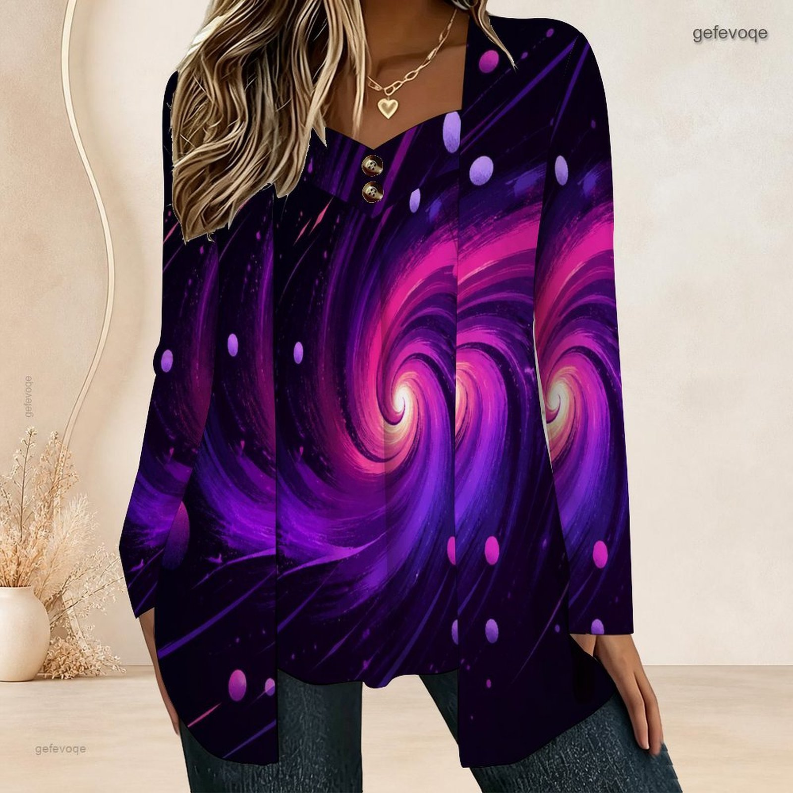 Blouses - Chemisier à manches longues pour femmes,