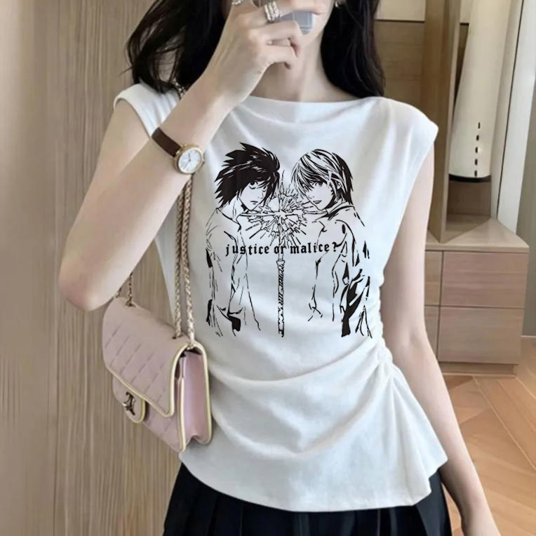 Tops courts gothiques grunge D - Y2K Graphic Baby Tee Crop avis et prix