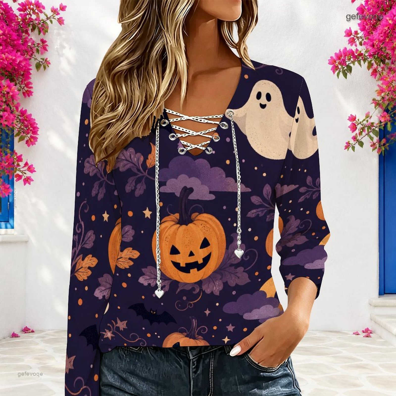 Haut à manches longues et col  - Blouses avis et prix