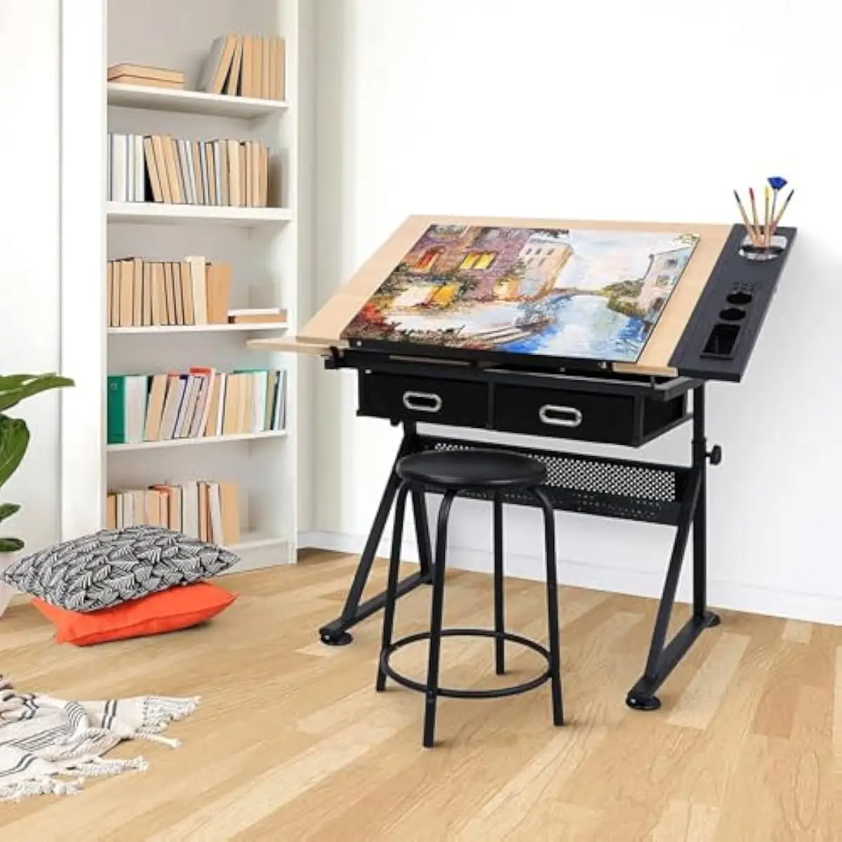 Bureau de dessin réglable avec - Tops avis et prix