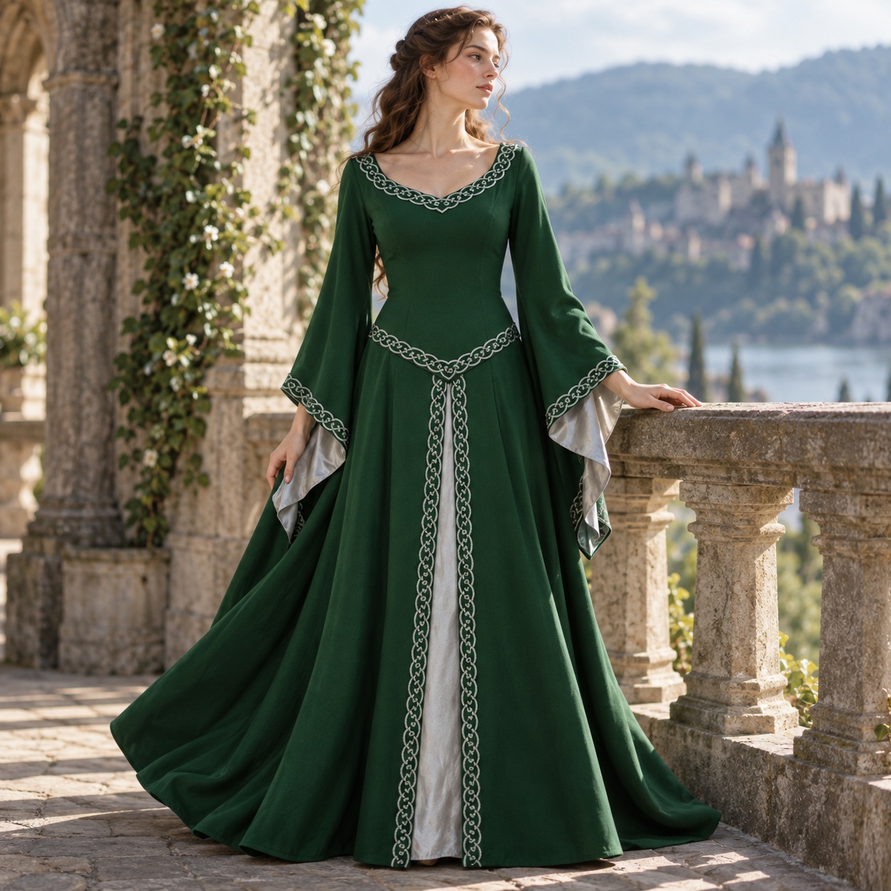 Robe rétro mi-longue à manches - Skirts avis et prix