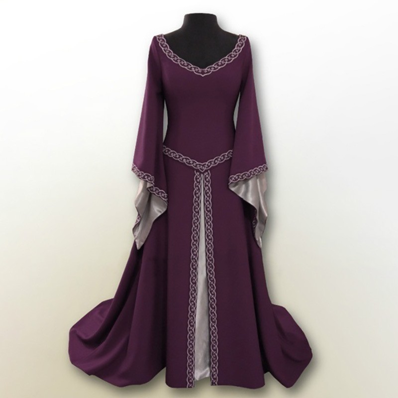 Robe rétro mi-longue à manches - Skirts avis et prix