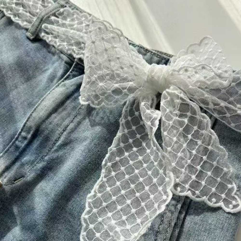 Ceinture en dentelle blanche é - Jeans avis et prix