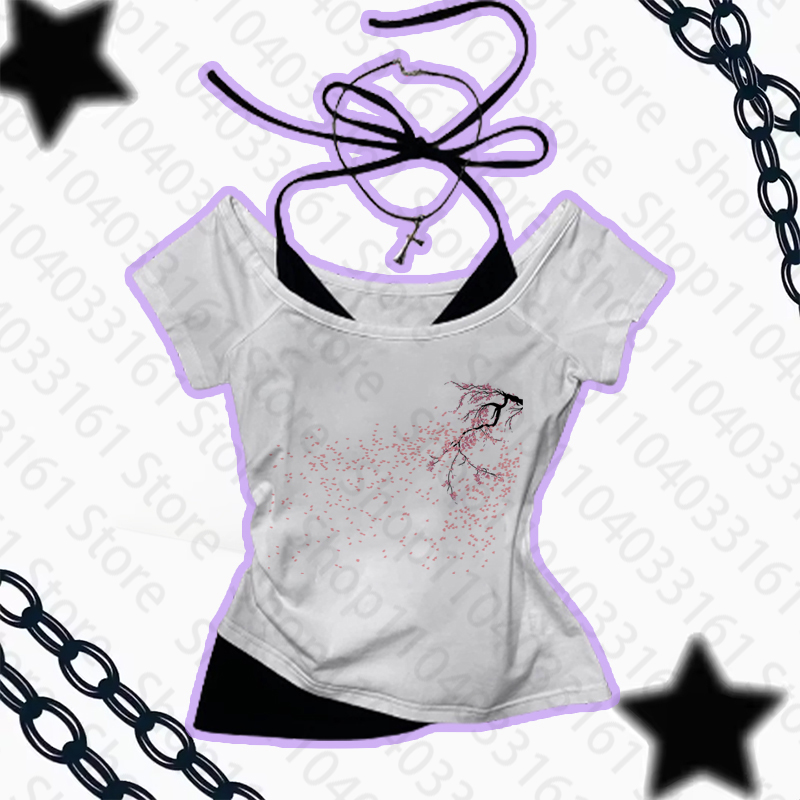 Esthétique gothique Punk bébé  - Y2K Graphic Baby Tee Crop avis et prix