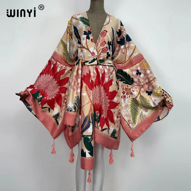 WINYI Robes d'automne pour fem - Boho Summer Beach Maxi Dress avis et prix
