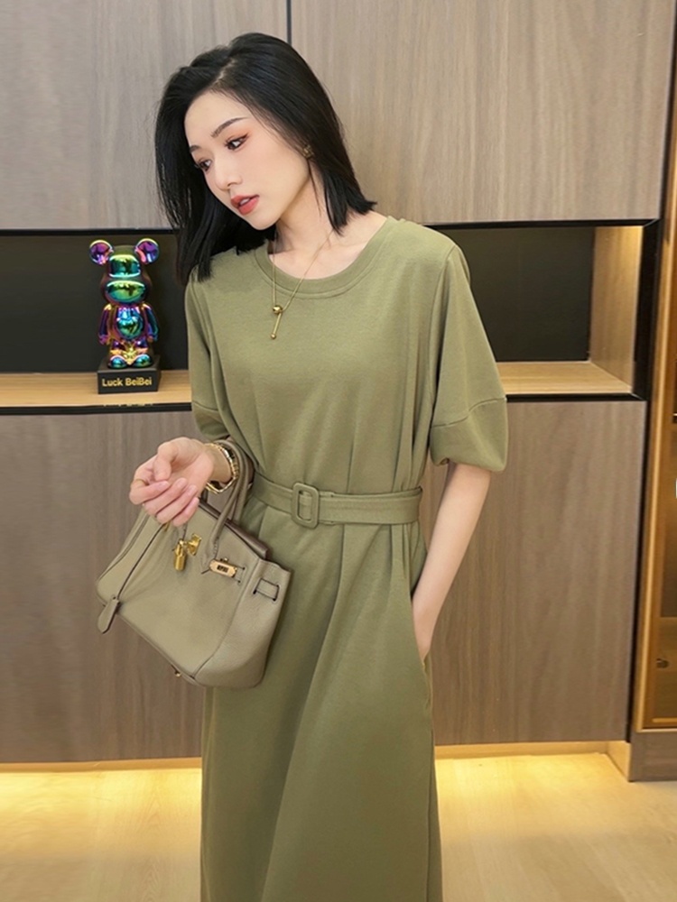 Robe longue décontractée d'été - Korean Style A Line Shirt Dress avis et prix